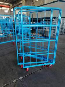 कारखाने का उपयोग गोदाम सामग्री सौंपने वाली ट्रॉली धातु भंडारण परिवहन ट्रॉली - Product Image 4