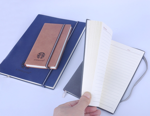 Vendita calda A5 formato cartonato in pelle PU Notebook personalizzato stampato termico rilegato con fasciatura elastica - Product Image 3