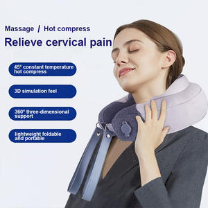 Masseur de cou portable rechargeable avec chauffage, coussin de massage électrique pour le soutien cervical, soulagement de la douleur <span class=keywords><strong>et</strong></span> relaxation - Product Image 4