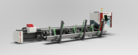 Machine de découpe laser à fibre de haute précision, découpeuse de tubes CNC, machine de découpe laser de métaux avec chargement automatique pour le traitement de l'acier