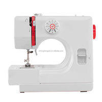 Máquina de Coser Portátil Multifuncional M-STRONG 725, Mini, Doméstica, con Función de Ojal, Automática y Eléctrica