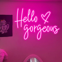 Letrero LED de Neón Publicitario de Alto Brillo Personalizado, Resistente a la Intemperie para Exteriores, Señalización Comercial para Hoteles, Oficinas, Restaurantes y Paredes