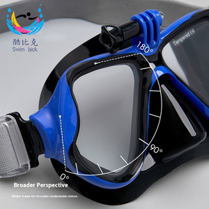 Máscara de buceo Swim Bick con snorkel de silicona ajustable, antivaho, visión clara para adultos, natación y buceo - Product Image 1