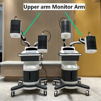 Support de moniteur universel Support de moniteur d'ordinateur de bureau Support de support d'écran double Bras de moniteur en aluminium violet