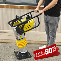 Compacteur de sol vibrant à moteur essence 6,5 CV à haute efficacité opérationnelle pour la construction
