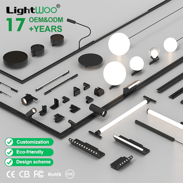 Ultra Slim 5mm Magnetic Track Light 48V Aluminum Modular Surface Recessed Pendant Mounted Jewelry Store Factory Direct Wholesale