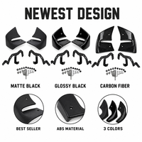 Pour Kawasaki Z650 2020-2026 Kit Aile Fixe Aéro Dynamique Carénage Latéral Moto Naked Noir Brillant Carbone Nouveauté Très Populaire