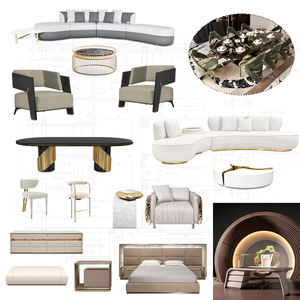 Customizable Luxury Villa Living <strong>Room</strong> Sofa Set Arc Sofa Full House Customization Turnkey <strong>Furniture</strong> Supplier for Designers - Product Image 1