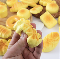 Jouet sensoriel anti-stress en PU ultra doux à forme alimentaire, à remontée lente, idéal comme cadeau
