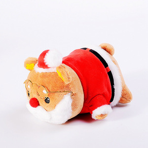 Juguete de Peluche Navideño, Suave y Lavable, Relleno de Algodón PP, Lindo Reno de Peluche, Juguete de Peluche de Papá Noel para Niña - Product Image 4