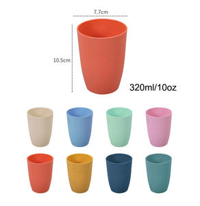 10oz Buğday Sapı Bardak, Doğal Buğdaydan Yapılmış Ekolojik Yeniden Kullanılabilir İçecek Kabı - Product Image 3