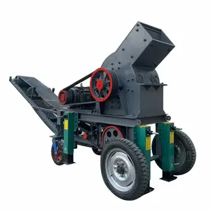 Easy for operation small stone crusher 10-20 t/h Mobile hammer mill