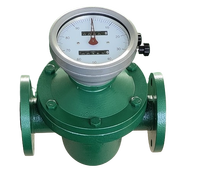 Flowmeter Mekanik PD Volumetrik untuk Oli Berat Diesel, Positive Displacement Oval Gear Flow Meter untuk Industri Kelautan