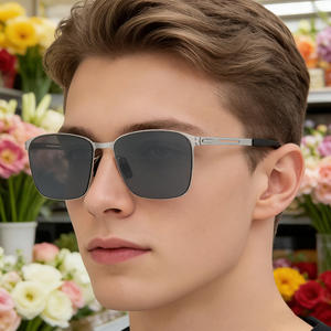 Gafas de Sol Ks-3823 para Hombre, de Aleación de Aluminio y Magnesio, Polarizadas UV400, Montura Negra Tipo 3, para Uso en Exteriores - Product Image 1