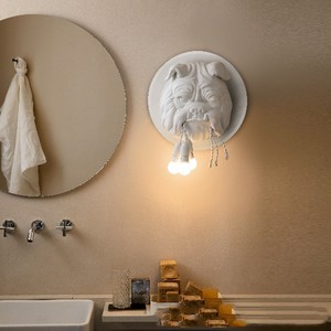 Lámpara de Pared con Cabeza de Perro, Estilo Retro, Diseño Nórdico, para Sala de Estar, Dormitorio, Bar, Cafetería, Decoración de Diseño - Product Image 2