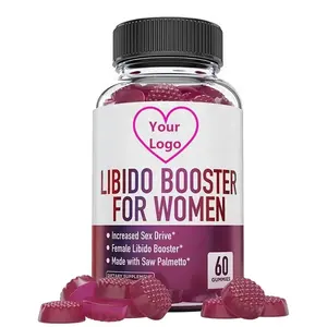 Oem/Odm Natuurlijke Vrouw Verbeteren Libido Ondersteuning Gummies Voor Vrouwen Met Saw Palmetto Bevordert Hormonale Balans Gummies