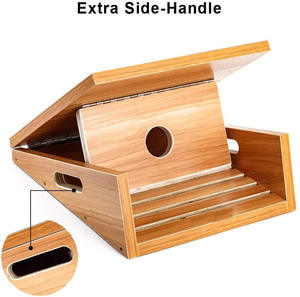 Camilla de tobillo antideslizante para entrenamiento de fuerza ajustable con mango lateral, tabla elástica inclinada de madera de 16 ''* 12,5'' - Product Image 4