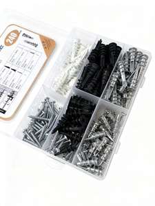 Kit d'ancrage pour cloisons sèches en nylon et acier zingué, avec vis PE, pour fixation <span class=keywords><strong>de</strong></span> téléviseurs sur murs creux et plaques <span class=keywords><strong>de</strong></span> plâtre - Product Image 3