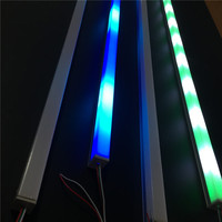Barre lumineuse adressable DMX 512 RGB, DC12V DC24V, profil en aluminium, lumière LED rigide intelligente, programmable, lumières LED RGBIC