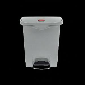 Cestino per Rifiuti a Pedale 30 L Grigio con Apertura Frontale - Product Image 3