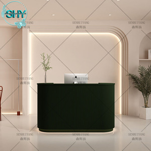 Hot <strong>pink</strong> High Quality Cosmetic Display Cabinet Hot Selling Reception Desk Counter <strong>Beauty</strong> <strong>Salon</strong> for Perfume Counter Display - Product Image 2