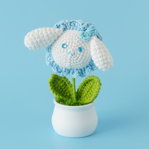 Serie de Mini Muñecas de Dibujos Animados Personalizables, Hechas a Mano con Hilo de Lana, Planta Suculenta Realista en Maceta, Adorno de Escritorio de 14 cm, Terminado - Product Image 2