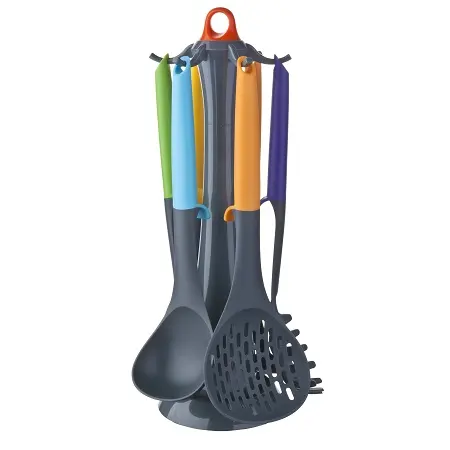 Kitchen tools gadgets 2023 Tools Nylon Utensils Kitchenware Set with Plastic slotted turner Custom Color