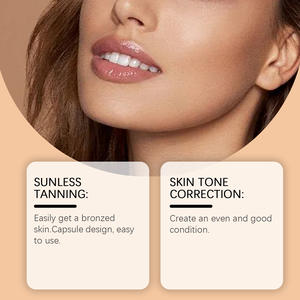 Capsules Perfect Tan avec ginseng, acide hyaluronique et peptides pour un éclat naturel, nourrissent la peau, unifient le teint et donnent un aspect radieux. - Product Image 2