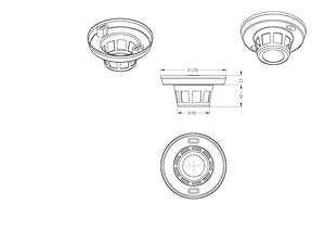 Caméra IP de type détecteur de fumée 5MP POE pour intérieur, détection de mouvement humain, conversation bidirectionnelle, prise en charge de la carte SD jusqu'à 512 Go, visualisation à distance P2P - Product Image 6