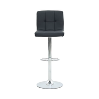 Tabourets de bar pivotants à hauteur réglable avec cadre en métal au design moderne en PVC pour la maison, la cuisine, les repas, le salon et l'hôtel.