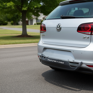 Aileron arrière pour Jetta 2011-2015, finition mate, lèvre de pare-chocs en ABS par RPC, design de planche droite, installation par colle ou vis - Product Image 2