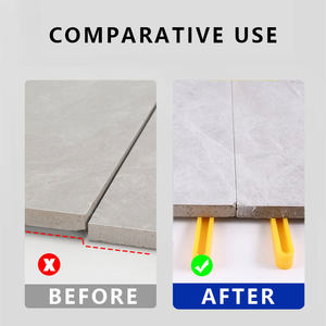 Clips de carrelage <span class=keywords><strong>auto</strong></span>-<span class=keywords><strong>nivelant</strong></span> en plastique pour système d'alignement d'installation de carrelage parfait - Product Image 2