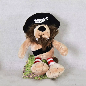 Peluche de León Pirata de la Selva, Relleno de Algodón PP, Premio para Máquina de Garras, Regalo Festivo - Product Image 1