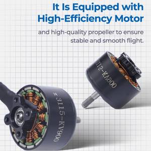 10-Inch FPV <b>Mini</b> Racing Drone HD <b>Camera</b> 5.8G 3W VTX 3115 900KV Motor 4KG Load Capacity 5KM Remote Control Range - Product Image 4