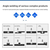 Machine de soudage laser robotisée automatisée de production nationale, dotée d'un bras métallique industriel à cinq/six axes