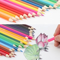 Ensemble de crayons de couleur en bois 12 pièces avec taille-crayon et baril de 36 couleurs