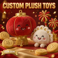 Jouets en peluche personnalisés pour le Nouvel An chinois OEM ODM, lanternes, lingots d'or, feux d'artifice, poupées en peluche en gros
