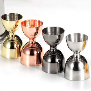 Jigger en acier inoxydable de 30/60 ml avec impression de logo personnalisée, <span class=keywords><strong>prix</strong></span> d'usine, jigger double sans soudure de style <span class=keywords><strong>japonais</strong></span> pour bar - Product Image 1