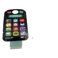 Pengontrol Jarak Jauh Profesional dengan Sablon Kustom dan Pencetakan Digital, Membran Switch Keypad Bahan PET 0.125mm