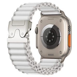 Bracelet de montre en nylon en gros pour Apple Watch S 10 11 46mm Ultra 49mm SE 44mm, bracelet de sport élastique en nylon - Product Image 2