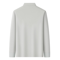 Polo à manches longues en coton premium, respirant et anti-humidité, pour uniforme de travail, personnalisable, vente en gros, directement de l'usine