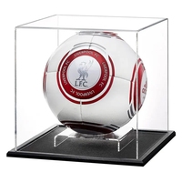 Boîte en acrylique transparente, présentoir de Football, support de ballon de Football Rugby