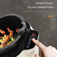Cuisinière à usage commercial à domicile Robot intelligent automatique Cuisinière à induction wok automatique multifonction rotative