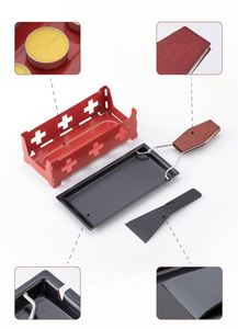 Ensemble de cuisson portable pour la maison et la cuisine, pliable, en métal, pour raclette à la lumière des bougies et cuisson au four - Product Image 4
