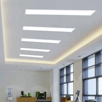 Plafonnier LED carré encastré personnalisé 300x1200 30x120cm, cadre en aluminium moderne, anti-éblouissement, IRC 90, UGR<19, haute luminosité