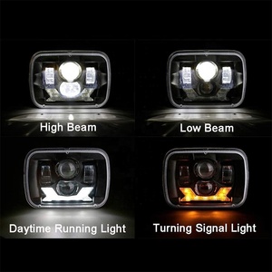 5x7 inch <span class=keywords><strong>Led</strong></span> Đèn Pha cho 1996-2014 Ford econoline E150 E250 E350 Câu lạc bộ Wagon bộ phận kín chùm hình chữ nhật Đèn Pha Phụ kiện - Product Image 5