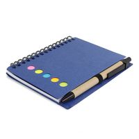 Carnet personnalisé imprimé avec couverture en PP, stylo et notes adhésives pour étudiants