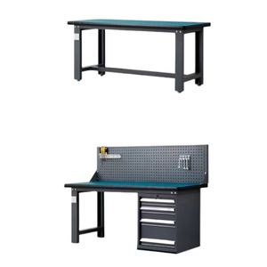 Industrial Workshop Staff Workstation Woodworking <b>Bench</b> with <b>Tool</b> Pegboard and Drawers Garage Storage Workbench - Product Image 4