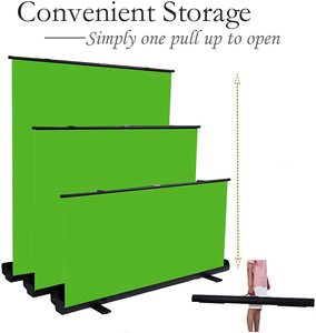 HEYU 1,5*2m Draagbare Videostudio Achtergrond Opvouwbaar Chroma Key Paneel Groen Scherm met Statief Opklapbaar Groen Scherm Achtergrond - Product Image 3