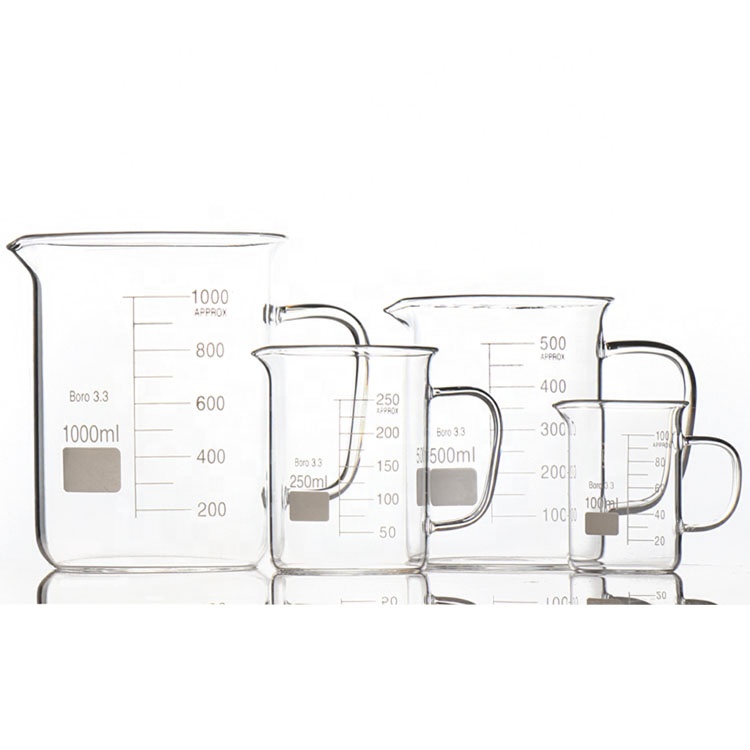 Лабораторная посуда с ручкой, один комплект